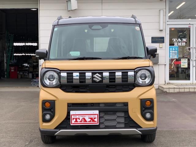 スペーシアギア ハイブリッドＸＺ　純正９インチ全方位モニター付ナビ　／届出済未使用車／衝突被害軽減ブレーキ／前後クリアランスソナー／フルセグＴＶ／Ｂｌｕｅｔｏｏｔｈ／スマホ連携／全方位カメラ／両側電動スライドドア／ステアリングヒーター／運転席助手席シートヒーター（18枚目）