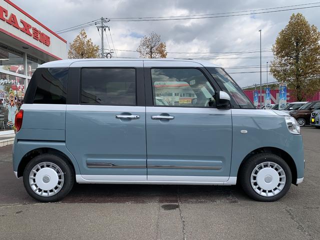 ムーヴキャンバス ストライプスG 純正9インチディスプレイオーディオ 届出済未使用車/衝突被害軽減ブレーキ/前後クリアランスソナー/両側オートスライド/フルセグTVナビ/Bluetooth/HDMI対応/スマホ連携/バックカメラ/運転席助手席ヒートヒーター/LEDライト(22枚目)