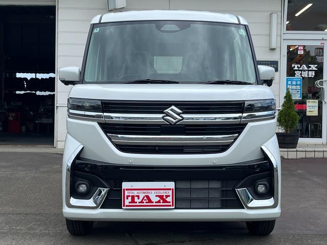 スペーシアカスタム ハイブリッドGS 純正9インチ全方位モニター付ナビ 届出済未使用車/衝突被害軽減ブレーキ/前後クリアランスソナー/左側電動スライド/フルセグTV/Bluetooth/スマホ連携/全方位カメラ/アダプティブクルーズ/全面UVカットガラス/サイドエアバッグ(18枚目)