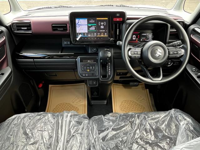 スペーシアカスタム ハイブリッドGS 純正9インチ全方位モニター付ナビ 届出済未使用車/衝突被害軽減ブレーキ/前後クリアランスソナー/左側電動スライド/フルセグTV/Bluetooth/スマホ連携/全方位カメラ/アダプティブクルーズ/全面UVカットガラス/サイドエアバッグ(34枚目)