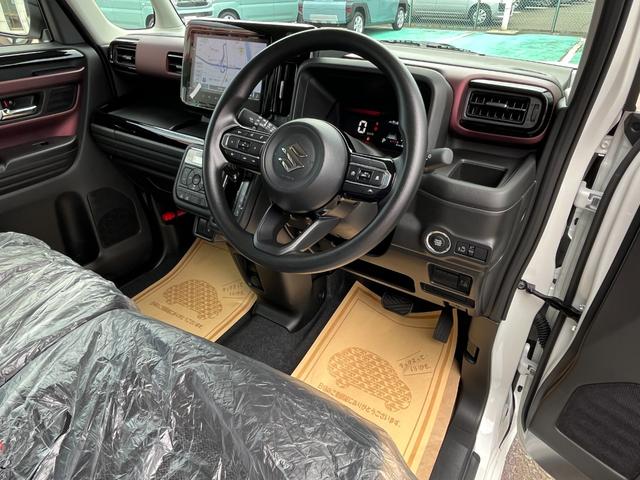 スペーシアカスタム ハイブリッドGS 純正9インチ全方位モニター付ナビ 届出済未使用車/衝突被害軽減ブレーキ/前後クリアランスソナー/左側電動スライド/フルセグTV/Bluetooth/スマホ連携/全方位カメラ/アダプティブクルーズ/全面UVカットガラス/サイドエアバッグ(67枚目)