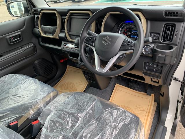 ハスラー ハイブリッドG /届出済未使用車/衝突被害軽減ブレーキ/後方クリアランスソナー/プッシュスタート/オートエアコン/LEDオートライト/アダプティブクルーズ/運転席助手席シートヒーター/全面UVカット機能付ガラス(53枚目)