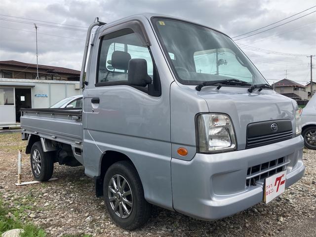 サンバートラック  4WD 軽トラック MT アルミホイール エアコン パワーステアリング 運転席エアバッグ カセット(3枚目)