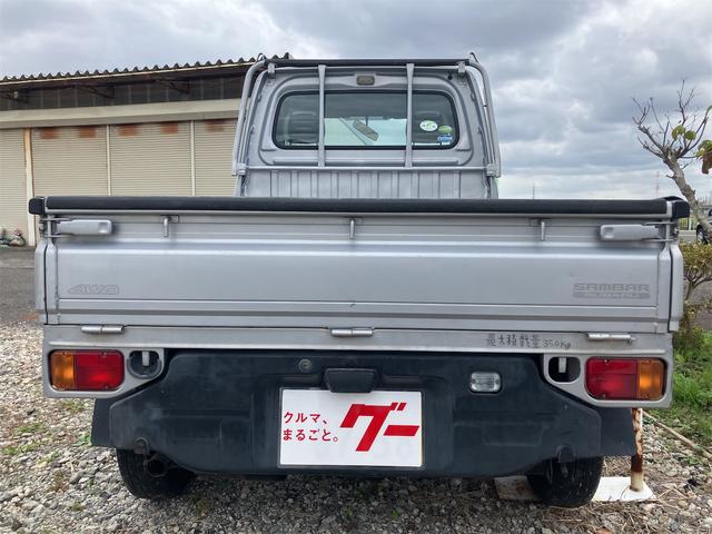サンバートラック  4WD 軽トラック MT アルミホイール エアコン パワーステアリング 運転席エアバッグ カセット(6枚目)