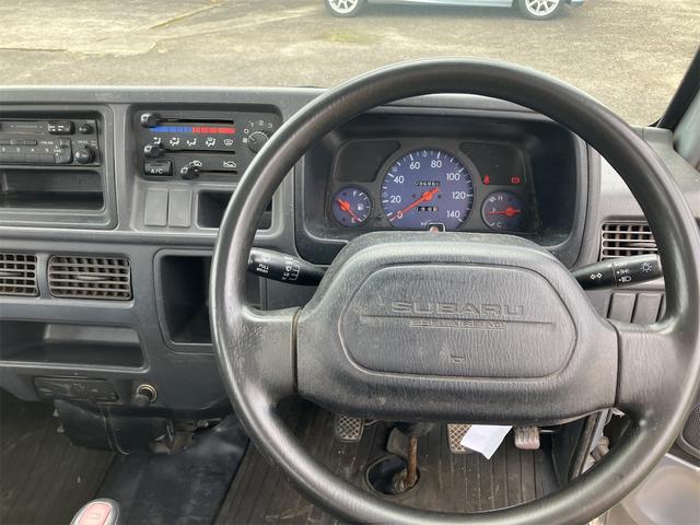 サンバートラック  4WD 軽トラック MT アルミホイール エアコン パワーステアリング 運転席エアバッグ カセット(10枚目)