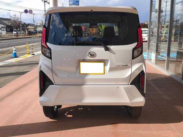 ムーヴ Ｇ　４ＷＤ　届出済未使用車　衝突被害軽減システム　左側電動スライドドア　オートエアコン　バックカメラ　クリアランスソナー　ＬＥＤヘッドライト・フォグランプ　アルミホイール　オートブレーキホールド機能（3枚目）