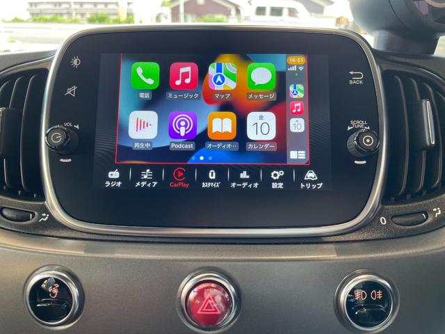 アバルト５９５Ｃ ツーリズモ　新車保証継承　ＣａｒＰｌａｙ／Ａｎｄｒｏｉｄ　Ａｕｔｏ対応　ＨＩＤヘッドライト　パドルシフト　ＥＴＣ車載器（10枚目）