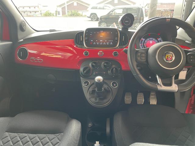 アバルト595 ベースグレード ETC ドライブレコーダー MT CarPlay/Android Auto ボンネットデカール(7枚目)