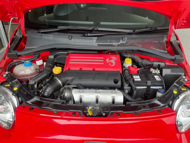 アバルト595 ベースグレード ETC ドライブレコーダー MT CarPlay/Android Auto ボンネットデカール(15枚目)