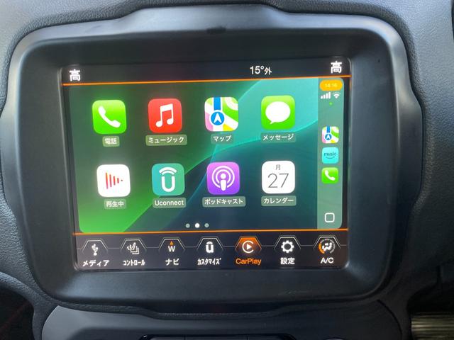 ジープ・レネゲード リミテッド 純正フロアマット ドライブレコーダー ETC フルセグテレビ シートヒーター(11枚目)