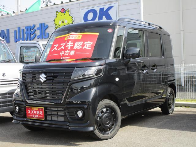 スペーシアベース ＸＦ　４ＷＤ　オーディオレス　全方位カメラ　バックカメラ　オートライト　スライドドア　プッシュスタート　シートヒーター　オートエアコン　スズキセーフティーサポート　４ＷＤ　衝突被害軽減システム　アイドリングストップ　横滑り防止機能（3枚目）