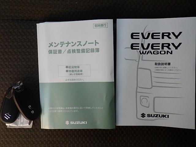 エブリイ ＪＯＩＮターボ　６型　４ＷＤ　オーディオレス　オートライト　スライドドア　プッシュスタート　シートヒーター　スズキセーフティーサポート　４ＷＤ　衝突被害軽減システム　アイドリングストップ　横滑り防止機能　衝突安全ボディ　盗難防止システム（50枚目）