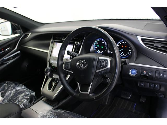 ハリアーハイブリッド 　プロ　メタル＆レザー　革シート　４ＷＤ　フルセグ　メモリーナビ　ＤＶＤ再生　バックカメラ　衝突被害軽減システム　ＥＴＣ　ＬＥＤヘッドランプ　ワンオーナー（4枚目）