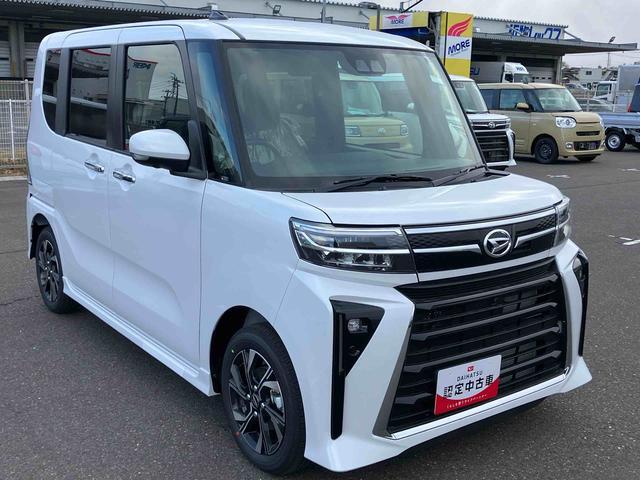 タント カスタムＸリミテッド　届出済未使用車　クルーズコントロール　２ＷＤ　ＣＶＴ　６６０ｃｃ　両側電動スライドドア　ＥＴＣ車載器　衝突被害軽減ブレーキ　横滑り防止装置　ＡＢＳ　サイドエアバッグ　アイドリングストップ　プッシュボタンスタート　届出済未使用車（2枚目）