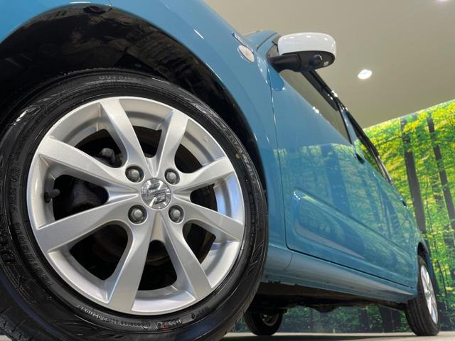 【純正１４インチアルミホイール】外観にマッチした純正アルミホイールを装着しております。各種社外アルミホイールや、スタッドレスタイヤも取扱いしております。是非ご相談ください♪