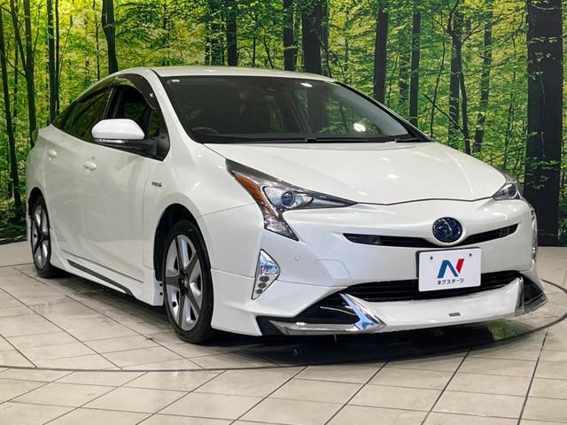 プリウス Ａプレミアム　モデリスタエアロ　衝突軽減システム　４ＷＤ　純正９インチナビ　寒冷地仕様　合皮シート　パワーシート　ブラインドスポットモニター　ヘッドアップディスプレイ　ＬＥＤヘッドライト　Ｂｌｕｅｔｏｏｔｈ再生（18枚目）