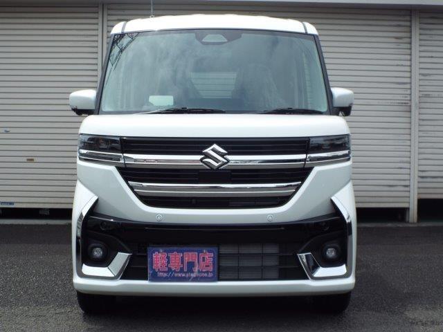 スペーシアカスタム ハイブリッドＸＳターボ　４ＷＤ　９型全方位モニター付ナビＴＶ　スズキコネクト対応　両側パワースライドドア　アイドリングストップ　横滑り防止付き　デュアルセンサーブレーキ２　オートライト　ＬＥＤヘッドライト・フォグ　ヘッドアップディスプレイ　ハーフレザーシート（47枚目）