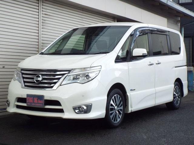 セレナ ハイウェイスター　Ｖセレ＋セーフティＩＩ　ＳＨＶ　エマージェンシーブレーキ　アイドリングストップ　ナビＴＶ　ＤＶＤ　ＣＤ　Ｂｌｕｅｔｏｏｔｈ　アラウンドビューモニター　ＥＴＣ　ＬＥＤヘッドライト　横滑り防止付き　クルーズコントロール　両側電動ドア（4枚目）