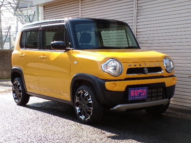 ハスラー Ｇ　Ｓエネチャージ搭載車　ナビＴＶ　ＤＶＤ　ＣＤ　Ｂｔ　バックカメラ　アイドリングストップ　プライバシーガラス　横滑り防止付き　シートヒーター　電動格納ドアミラー　デュアルカメラブレーキ　ステアリングスイッチ　ミラーヒーター　１６インチアルミホイール（2枚目）