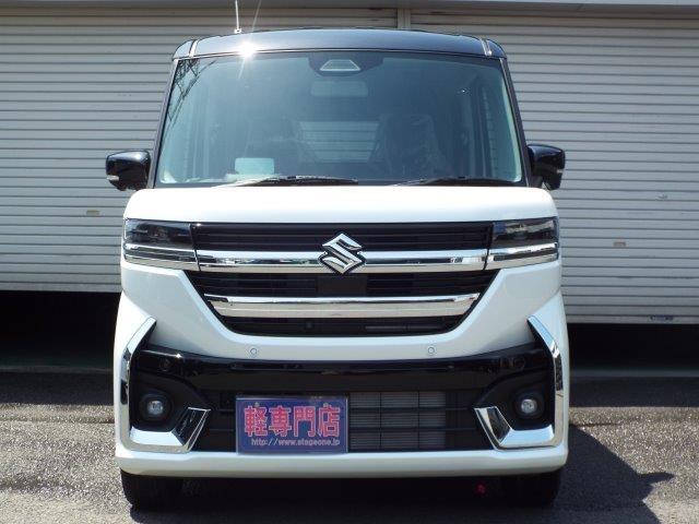 スペーシアカスタム ハイブリッドXSターボ 9型全方位モニター付きナビTV スズキコネクト対応通信機装着車 両側パワースライドドア アイドリングストップ 横滑り防止付 デュアルセンサーブレーキサポート2 オートハイビーム パーキングセンサーLEDヘッドライト フォグランプ(46枚目)