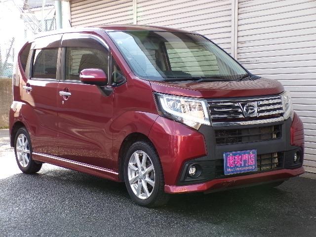 ムーヴ カスタム X 4WD LEDヘッドライト LEDフォグランプ CVT エコアイドル CDステレオ プライバシーガラス 横滑り防止付き ETC 電動格納式ドアミラー オートライト ステアリングスイッチ プッシュスタート 純正14インチアルミホイール(2枚目)