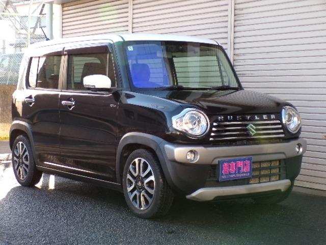 ハスラー ＪスタイルＩＩ　Ｓエネチャージ搭載車　ナビＴＶ　ＤＶＤ　ＣＤ　Ｂｌｕｅｔｏｏｔｈ　全方位カメラ　デュアルカメラブレーキ　アイドリングストップ　横滑り防止付き　シートヒーター　ディスチャージヘッドライト　ＬＥＤフォグランプ　ウィンカーミラー　ハーフレザーシート（2枚目）