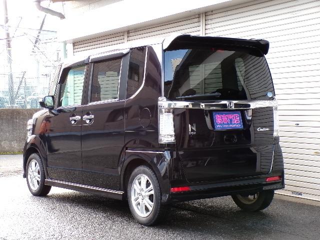 N-BOXカスタム G・Lパッケージ パワースライドドア ギャザズCDステレオ CVT ディスチャージヘッドライト ウィンカーミラー アイドリングストップ ETC 横滑り防止付き オートライト プライバシーガラス 電動格納式ドアミラー ステアリングスイッチ プッシュスタート(6枚目)