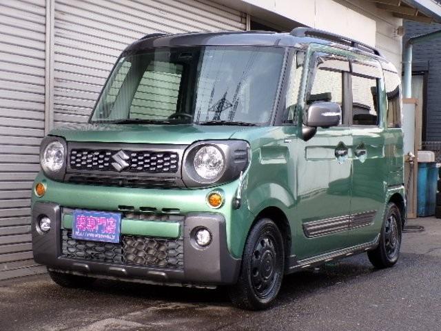 スペーシアギア ハイブリッドＸＺ　ターボ　８型ナビＴＶ　ＤＶＤ　ＣＤ　Ｂｌｕｅｔｏｏｔｈ　全方位モニター　両側パワースライドドア　ヘッドアップディスプレイ　デュアルセンサーブレーキ　アイドリングストップ　横滑り防止付き　ＥＴＣ　クルーズコントロール　シートヒーター（4枚目）