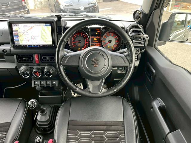 ジムニー XL 当社デモカー NEW’S DESIGNフルエアロ アルパイン9型ナビ アルパイン2Wayスピーカー専用BOXウーファー ヴァルケン16インチAW ETC 革巻ステア NEW’Sシートカバーフロアマット(27枚目)
