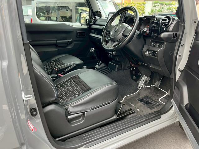 ジムニー XL 当社デモカー NEW’S DESIGNフルエアロ アルパイン9型ナビ アルパイン2Wayスピーカー専用BOXウーファー ヴァルケン16インチAW ETC 革巻ステア NEW’Sシートカバーフロアマット(49枚目)