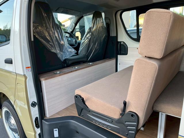 ハイエースバン ロングＤＸ　８ナンバーキャンピングカー　登録済み未使用車　Ｃａｒｉｃａ　Ｃａｌ‘ｓＭｏｔｏｒ　オリジナルカスタマイズカー　ＡＬＰＩＮＥ７型ＤＡ　シーケンシャルＬＥＤヘッドライト　全方位カメラ　ＥＴＣ　ポータル電源（46枚目）