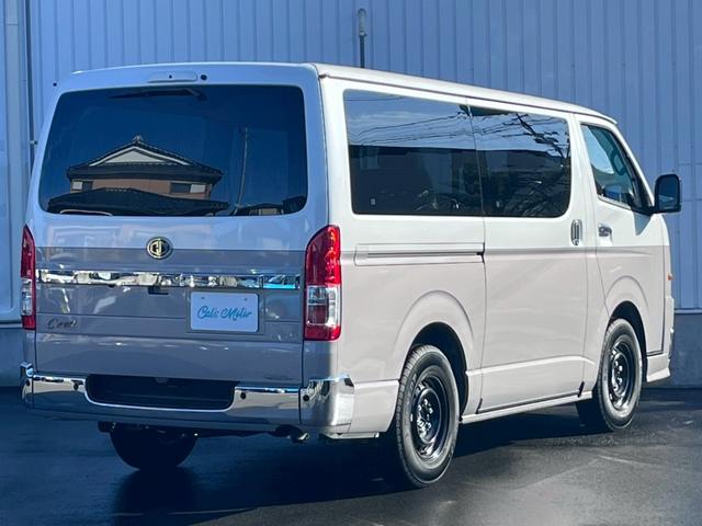 ハイエースバン ロングスーパーGL Carica Cal‘sMotor オリジナルカスタマイズカー 純正デジタルミラー ALPINE7インチナビ シーケンシャル LEDヘッドライト 衝突軽減 全方位カメラ ETC クリアランスソナー(14枚目)