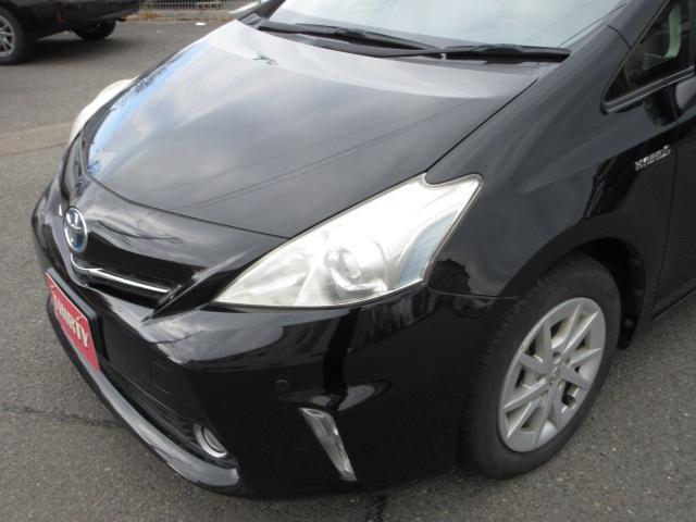 プリウスアルファ Ｓ　７人　純正ナビ　フルセグＴＶ　バックカメラ　障害物センサー　スマートキー・プッシュスタート　ビルトインＥＴＣ　前フォグランプ　純正１６ｉｎアルミホイール　横滑り防止装置　ＢＴ接続　ＣＤ、ＤＶＤ再生（56枚目）