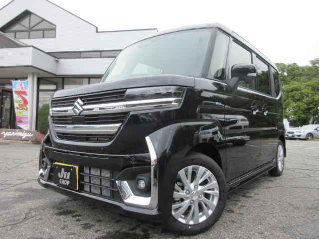 スペーシアカスタム ハイブリッドＧＳ　４ＷＤ　届出済未使用車　スズキセーフティサポート　左側電動スライドドア　ＬＥＤヘッドランプ　シートヒーター　追従型クルーズコントロール　ＵＳＢ入力端子　プッシュスタート（2枚目）