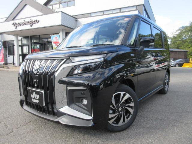 ソリオバンディット ハイブリッドMV 4WD スズキコネクトナビ 登録済未使用車 フルセグTV Bluetooth 全方位モニター シートヒーター LEDヘッド&フォグランプ 両側電動スライドドア 追従型クルコン USB入力端子 HUD(2枚目)