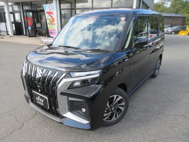 ソリオバンディット ハイブリッドMV 4WD スズキコネクトナビ 登録済未使用車 フルセグTV Bluetooth 全方位モニター シートヒーター LEDヘッド&フォグランプ 両側電動スライドドア 追従型クルコン USB入力端子 HUD(3枚目)