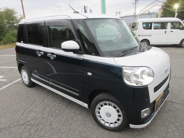 ムーヴキャンバス ストライプスＧ　ワンオーナー　両側電動スライドドア　スマートアシスト　ウェルカムオープンドア　ＬＥＤヘッドランプ　シートヒーター　リアサンシェード　クリアランスソナー　オートライト　衝突安全ボディ（5枚目）