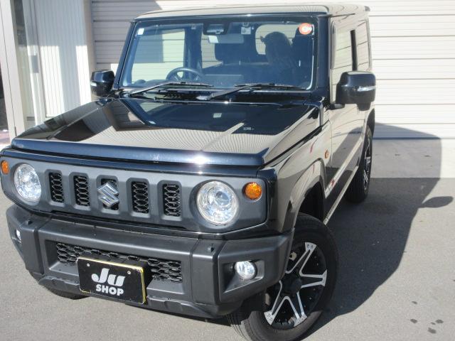 ジムニー ＸＣ　４ＷＤ　スズキセーフティサポート　ナビ　フルセグＴＶ　Ｂｌｕｅｔｏｏｔｈ　ＣＤ＆ＤＶＤ　ＥＴＣ　ＬＥＤヘッドランプ　フォグランプ　クルコン　シートヒーター　荷室カーペット　プッシュスタート　冬タイヤ有（3枚目）