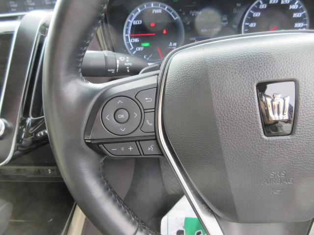 クラウンハイブリッド S Cパッケージ Four ナビ フルセグTV Bluetoothオーディオ CD&DVD再生 バックカメラ LEDランプ パワーシート ドラレコ クルーズコントロール リモコンエンジンスターター ETC スタッドレスタイヤ有(14枚目)