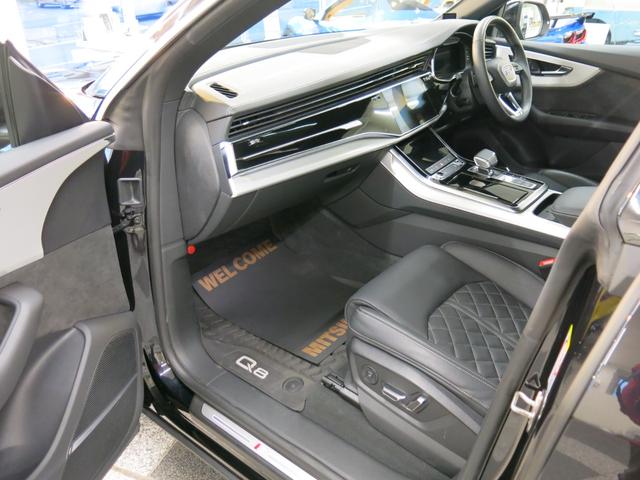 Q8 55TFSIクワトロ Sライン バルコナレザーSスポーツシート・コンフォートアシスタンスPKG・SラインプラスPKG・OPパノラマサンルーフ&アルミニウムルーフレール&レッドブレーキキャリパー&ドアエントリーライト・専用22AW(12枚目)