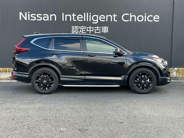 CR-Vハイブリッド 2.0 e:HEV EX ブラック エディション 4WD 1オーナー バックモニター LEDヘッドライト パノラミックサンルーフ イモビ アルミホイール メモリーナビ ドライブレコーダー ETC フルオートエアコン 4WD スマートキー(4枚目)