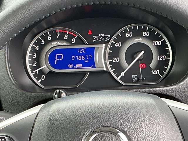 見やすいきれいなメーターパネル