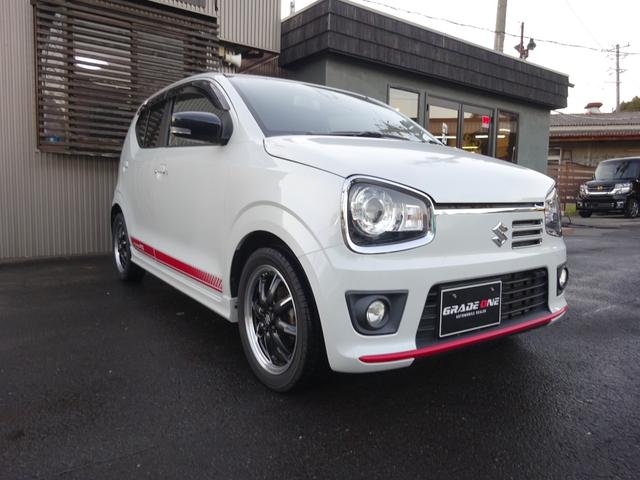 アルトターボRS ベースグレード 4WD ワンオーナー車 バックカメラ スマートキー プッシュスタート 革巻ステアリング シートヒーター 電動格納ミラー フォグランプ アルミ(3枚目)