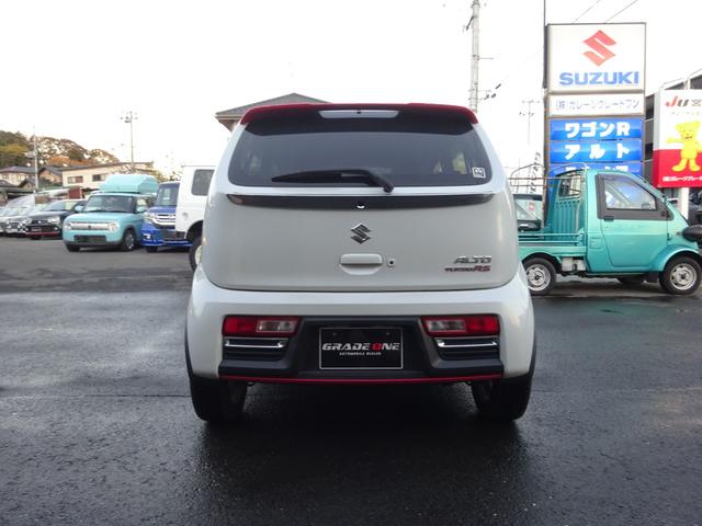 アルトターボRS ベースグレード 4WD ワンオーナー車 バックカメラ スマートキー プッシュスタート 革巻ステアリング シートヒーター 電動格納ミラー フォグランプ アルミ(6枚目)