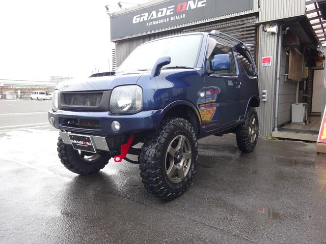 ジムニー ＸＣ　リフトＵＰ　ヨコハマジオランダーＸ－ＭＴ　ＦＡＲＭアルミ　ハイブリッジファーストリーディングアーム　Ｋ－プロダクツ減衰調整ショックサスペンション　調整式ラテラルロッド　社外マフラーバンパーリアスポイラ（9枚目）