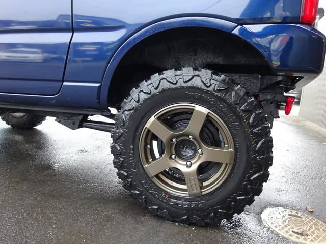 ジムニー ＸＣ　リフトＵＰ　ヨコハマジオランダーＸ－ＭＴ　ＦＡＲＭアルミ　ハイブリッジファーストリーディングアーム　Ｋ－プロダクツ減衰調整ショックサスペンション　調整式ラテラルロッド　社外マフラーバンパーリアスポイラ（41枚目）