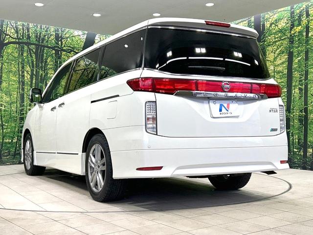 エルグランド ２５０ハイウェイスター　禁煙車　メーカーナビ　両側電動ドア　後席モニター　全周囲カメラ　１００Ｖ電源　スマートキー　ＨＩＤヘッド　ＥＴＣ　オートライト　デュアルエアコン　純正１８インチアルミ　リアエアコン　Ｂｌｕｅｔｏｏｔｈ（43枚目）