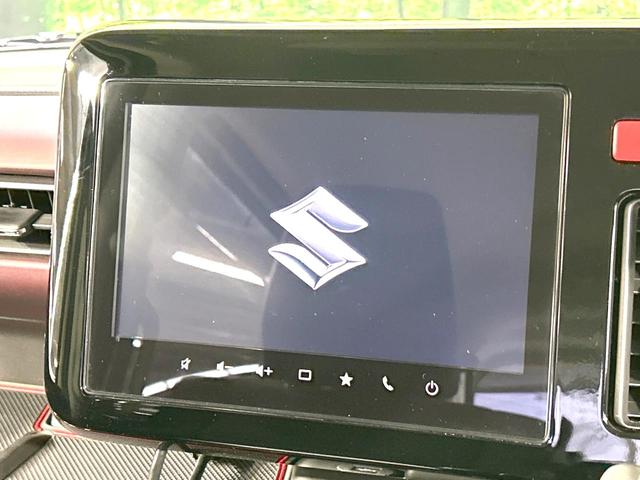 スペーシアカスタム ハイブリッドXSターボ 禁煙車 メーカー9型ナビ 両側電動ドア 全周囲カメラ 衝突軽減装置 アダプティブクルーズ ハーフレザーシート コーナーセンサー スマートキー LEDヘッド ETC オートハイビーム 車線逸脱警報(3枚目)