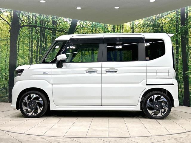 スペーシアカスタム ハイブリッドXSターボ 禁煙車 メーカー9型ナビ 両側電動ドア 全周囲カメラ 衝突軽減装置 アダプティブクルーズ ハーフレザーシート コーナーセンサー スマートキー LEDヘッド ETC オートハイビーム 車線逸脱警報(61枚目)