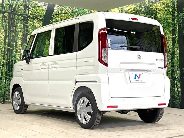 スペーシア ハイブリッドG 4WD 届出済未使用車 衝突軽減装置 シートヒーター オートライト オートエアコン LEDヘッド オートマチックハイビーム 盗難防止装置 プライバシーガラス アイドリングストップ 電動格納ミラー(33枚目)